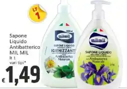 Paghi Poco Sapone Liquido Antibatterico MIL MIL offerta