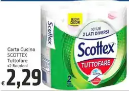 Paghi Poco Carta Cucina SCOTTEX Tuttofare x2 Rotoloni offerta