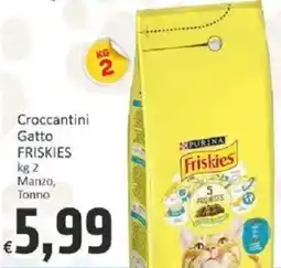 Paghi Poco Croccantini Gatto FRISKIES offerta