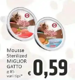 Paghi Poco Mousse Sterilized MIGLIOR GATTO offerta