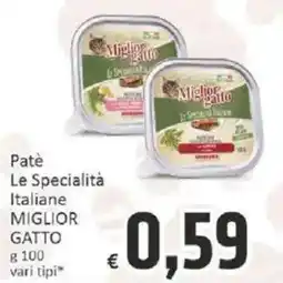 Paghi Poco Patè Le Specialità Italiane MIGLIOR GATTO offerta