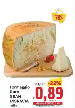 Paghi Poco Formaggio Duro GRAN MORAVIA offerta