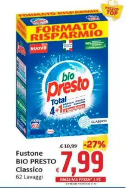 Paghi Poco Fustone BIO PRESTO Classico offerta