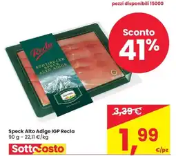 Despar Speck Alto Adige IGP Recla offerta