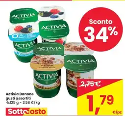 Despar Activia Danone gusti assortiti offerta