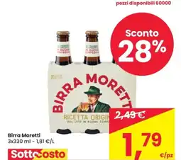 Despar Birra Moretti offerta