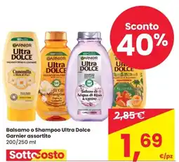 Despar Balsamo o Shampoo Ultra Dolce Garnier assortito offerta
