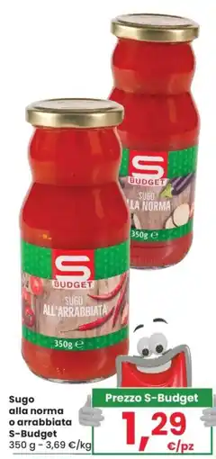 Despar Sugo alla norma o arrabbiata S-Budget offerta
