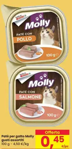 Despar Patè per gatto Molly gusti assortiti offerta