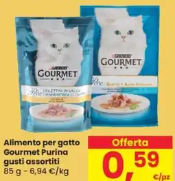 Despar Alimento per gatto Gourmet Purina gusti assortiti offerta