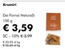 NaturaSì Krumiri Dai Fornai NaturaSi offerta