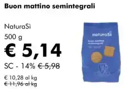 NaturaSì Buon mattino semintegrali NaturaSì offerta