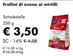 NaturaSì Frollini di avena ai mirtilli Sottolestelle offerta