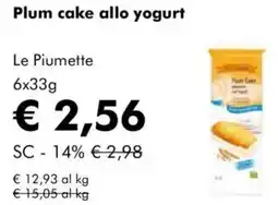 NaturaSì Plum cake allo yogurt Le Piumette offerta
