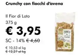 NaturaSì Crunchy con fiocchi d'avena Il Fior di Loto offerta