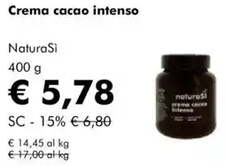 NaturaSì Crema cacao intenso NaturaSì offerta