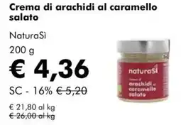 NaturaSì Crema di arachidi al caramello salato Natura Sì offerta