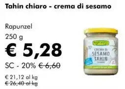 NaturaSì Tahin chiaro - crema di sesamo Rapunzel offerta