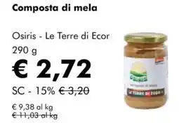 NaturaSì Composta di mela Osiris - Le Terre di Ecor offerta
