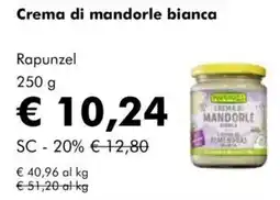 NaturaSì Crema di mandorle bianca Rapunzel offerta