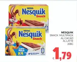 Eté Nesquik snack multipack al cacao allatte offerta