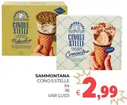 Eté Sammontana cono 5 stelle vari gusti offerta