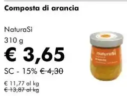 NaturaSì Composta di arancia NaturaSi offerta