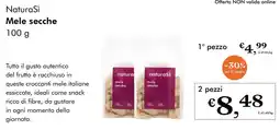 NaturaSì NaturaSì Mele secche 2 pezzi offerta