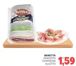 Eté Beretta pancetta campagna all'etto offerta