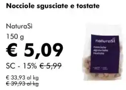 NaturaSì Nocciole sgusciate e tostate NaturaSì offerta