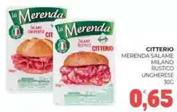 Eté Citterio merenda salame milano rustico ungherese offerta