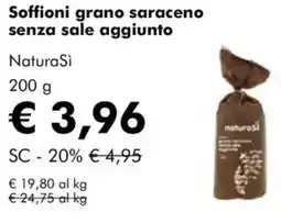 NaturaSì Soffioni grano saraceno senza sale aggiunto NaturaSì offerta