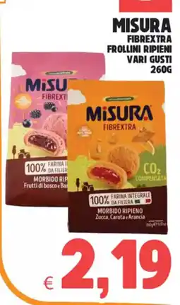 Eté Misura fibrextra frollini ripieni vari gusti offerta