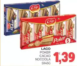 Eté Lago poker cacao nocciola offerta