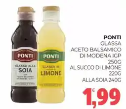 Eté Ponti glassa aceto balsamico di modena igp - al succo di limone - alla soia offerta