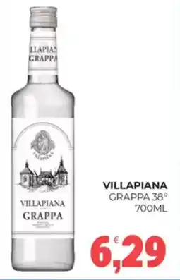 Eté Villapiana grappa 38° offerta