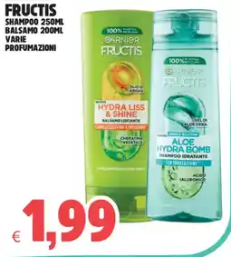 Eté Fructis shampoo 250ml balsamo varie profumazioni offerta