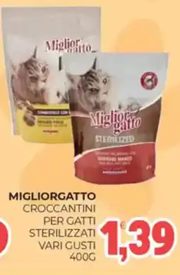 Eté Migliorgatto croccantini per gatti sterilizzati vari gusti offerta