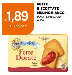 Ekom Fette biscottate mulino bianco dorate, integrali offerta
