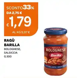 Ekom Ragù barilla bolognese, salsiccia offerta