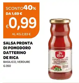 Ekom Salsa pronta di pomodoro datterino DE RICA offerta
