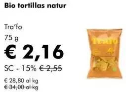 NaturaSì Bio tortillas natur tra'fo offerta