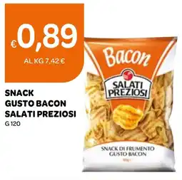 Ekom Snack gusto bacon SALATI PREZIOSI offerta