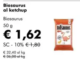 NaturaSì Biosaurus al ketchup biosaurus offerta