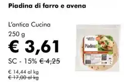 NaturaSì Piadina di farro e avena L'antica Cucina offerta
