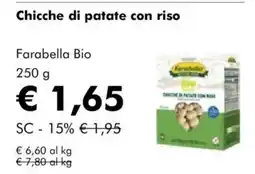 NaturaSì Chicche di patate con riso Farabella Bio offerta