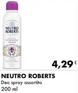 Iper Tosano Neutro roberts Deo spray assortito offerta
