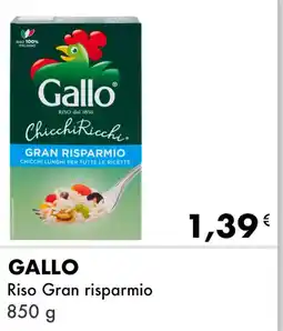 Iper Tosano Gallo riso gran risparmio offerta