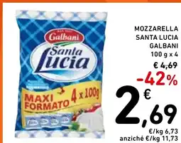 Spazio Conad Mozzarella santa lucia galbani offerta