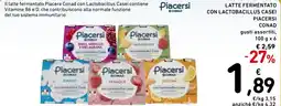 Spazio Conad Latte fermentato con lactobacillus casei piacersi conad gusti assortiti, offerta
